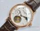 Swiss Grade Patek Philippe Power Reserve Watches Rose Gold Brown leather Strap (4)_th.jpg
